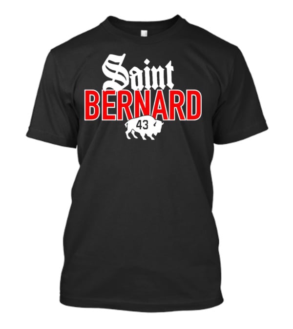 Saint Bernard 43 Buffalo Red White Iconic Sports T-Shirt