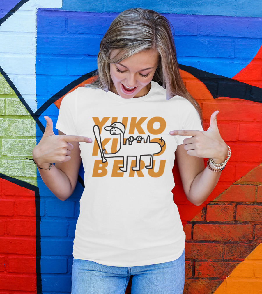 Yuko Kuro Beru Baseball Creature T-Shirt