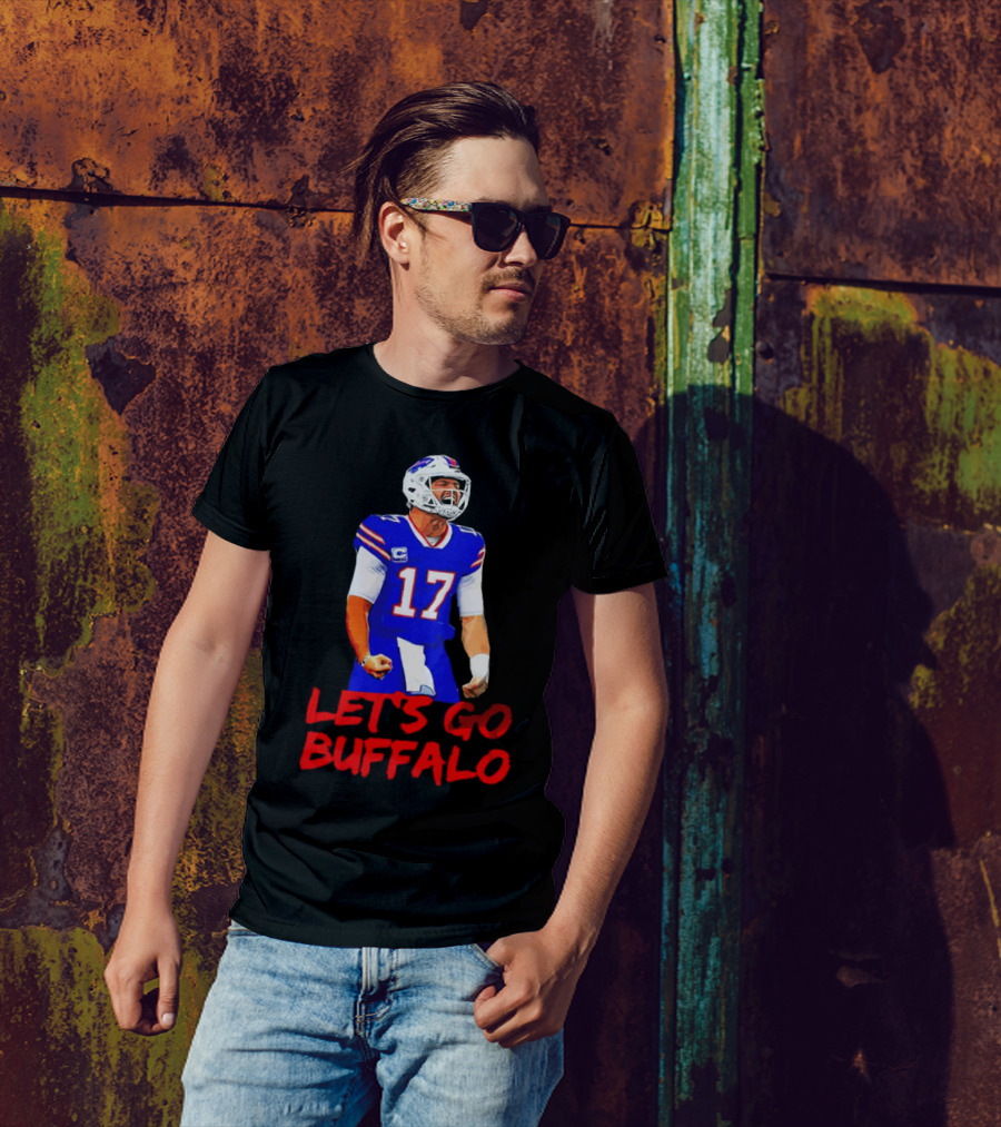 Let's Go Buffalo Bills Josh Allen 17 T-Shirt