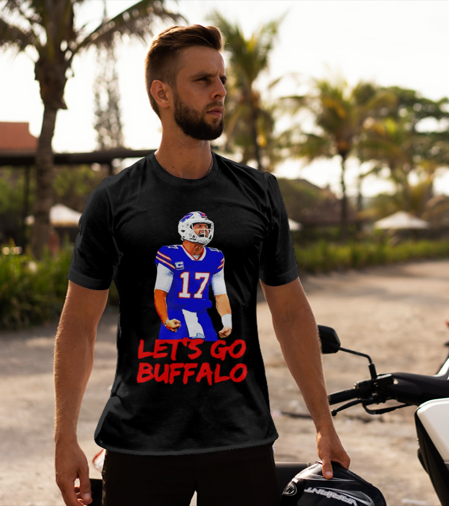 Let's Go Buffalo Bills Josh Allen 17 T-Shirt