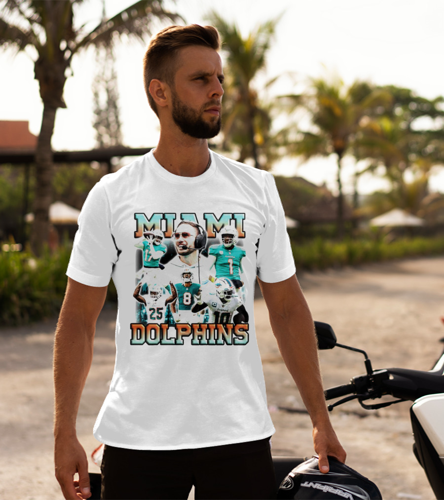 Miami Dolphins Football Members Vintage T-Shirt