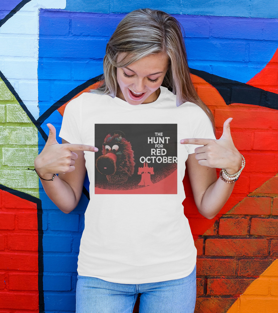Philadelphia Phillies The Hunt For Red October Phillie Phanatic Fusion T-Shirt