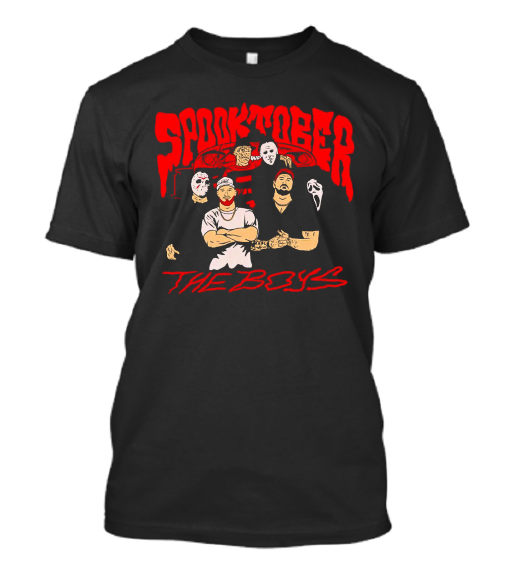 Spooktober The Boys Horror Characters Halloween T-Shirt