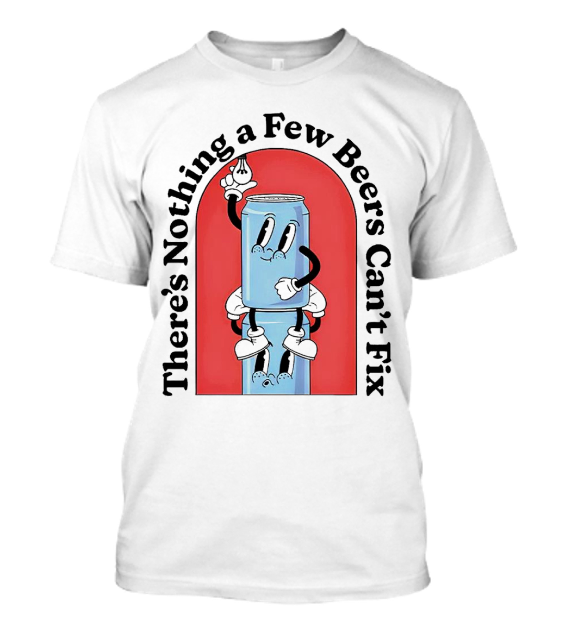 There’s Nothing A Few Beers Can’t Fix With Playful Stacked Cans T-Shirt