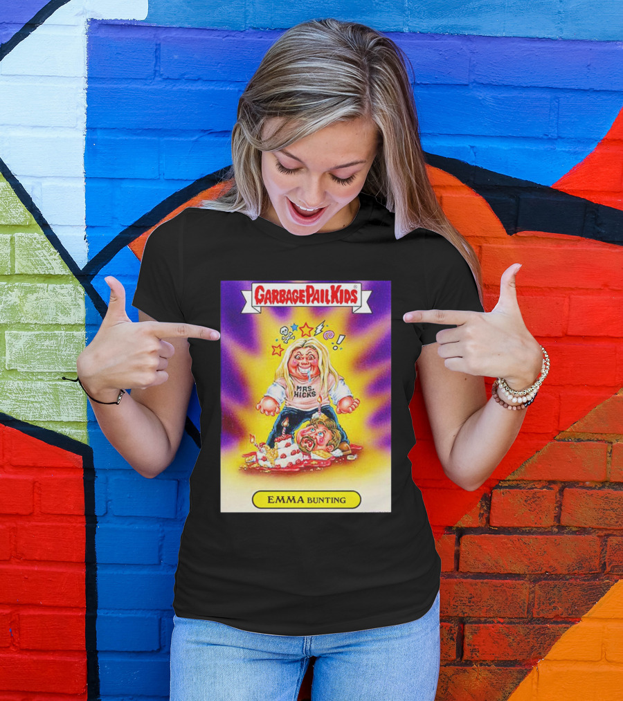 Garbage Pail Kids Emma Bunting Mrs. Hicks Caricature T-Shirt
