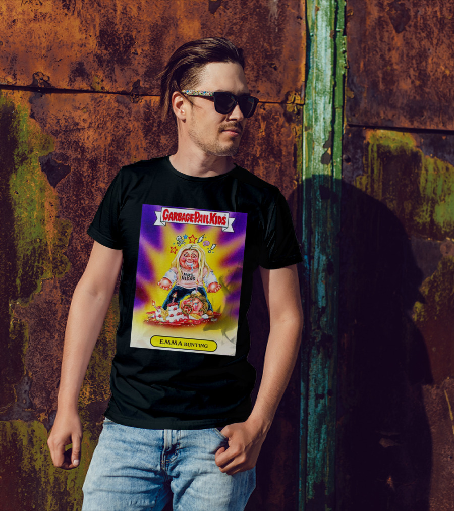Garbage Pail Kids Emma Bunting Mrs. Hicks Caricature T-Shirt