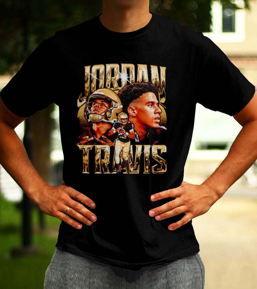 Jordan Travis Vintage College Football Player T-Shirt