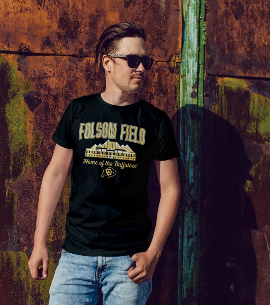 Folsom Field Colorado Buffaloes Football Home Of The Buffaloes CU T-Shirt