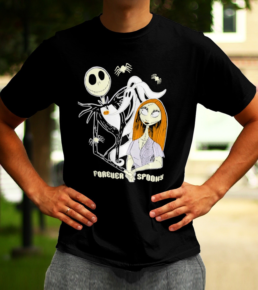Jack Skellington Sally Zero Forever Spooky Halloween T-Shirt
