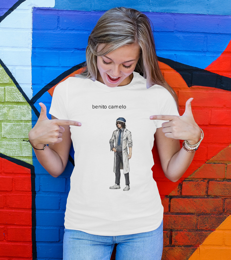 Benito Camelo Cartoon Character With Blue Cap And Lab Coat T-Shirt