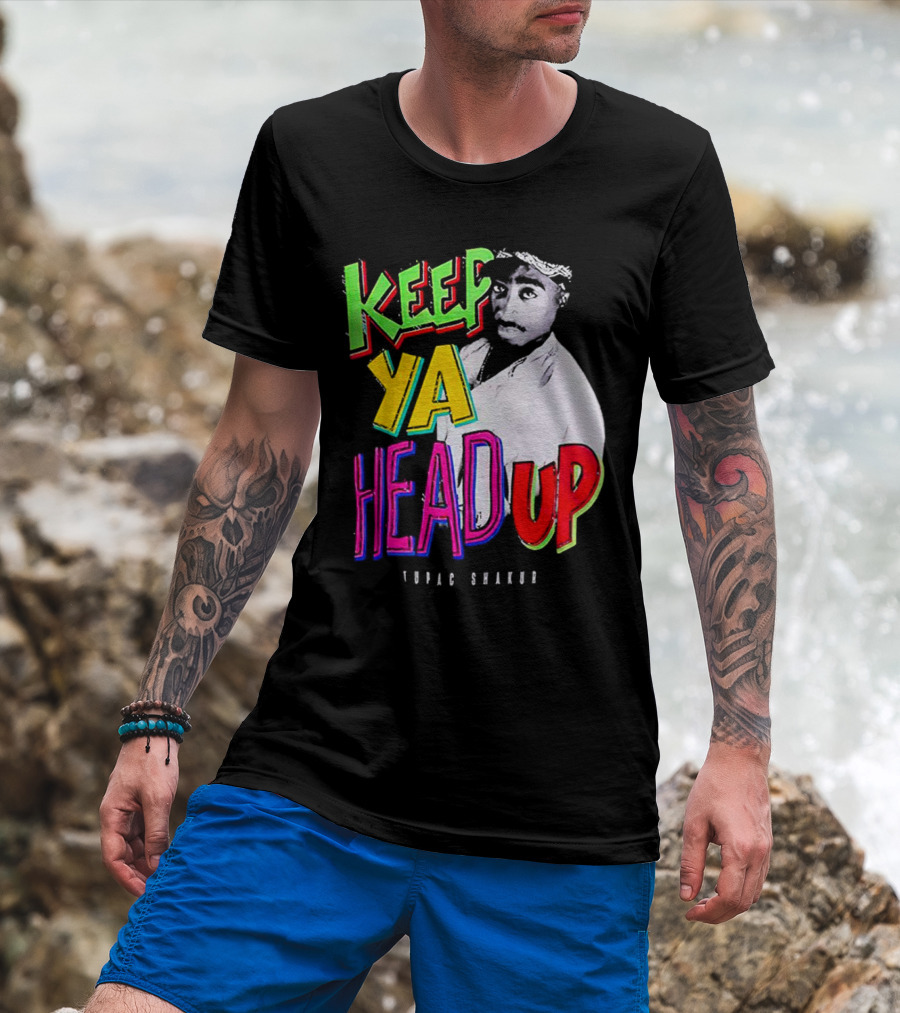 Keep Ya Head Up Tupac Shakur Vibrant T-Shirt