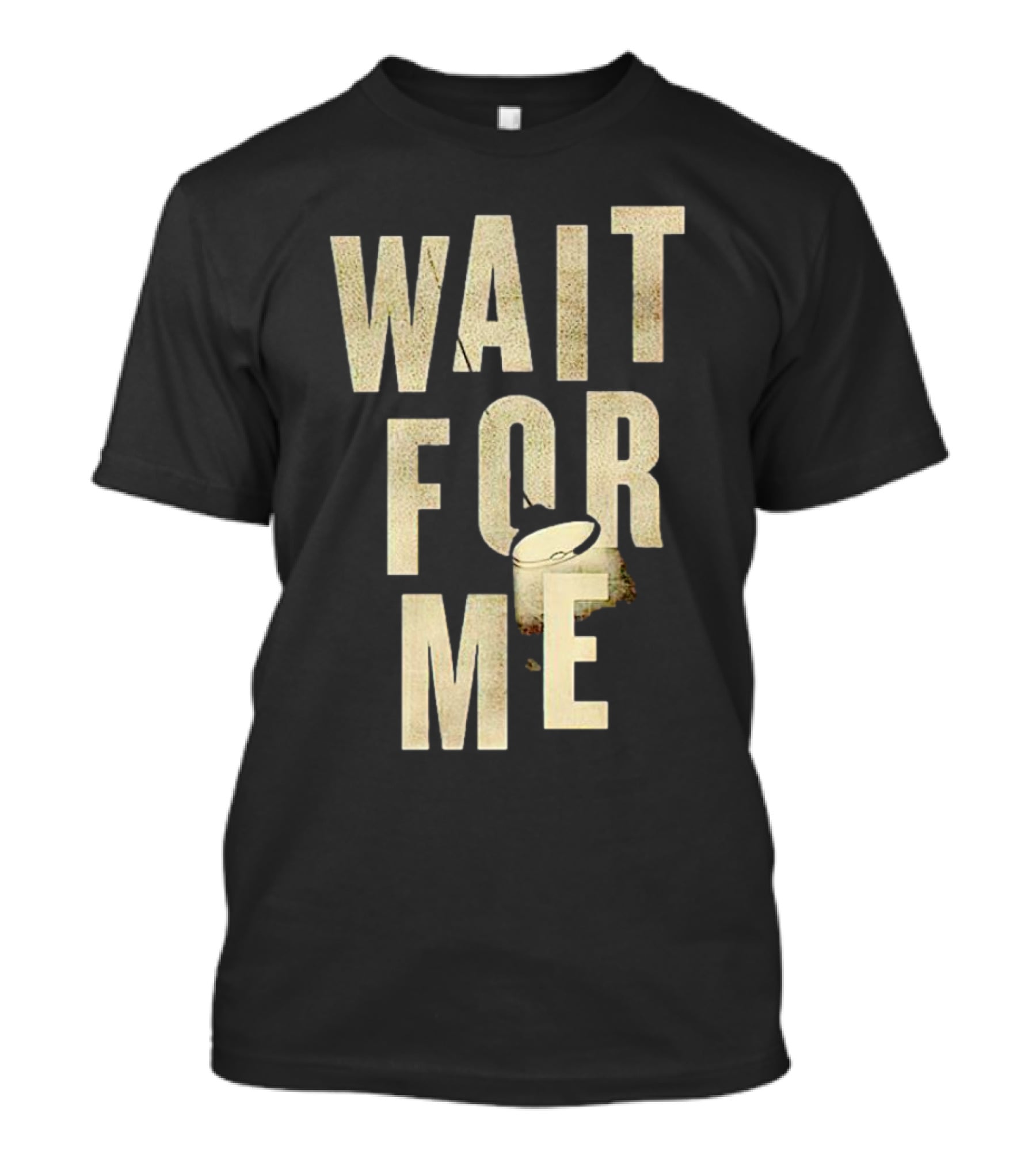 WAIT FOR ME Drum Visual Element T-Shirt