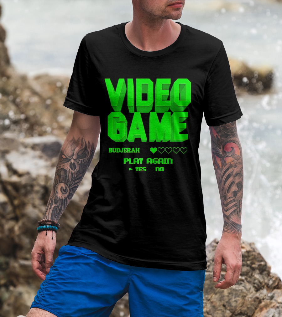 VIDEO GAME BUDJERAH PLAY AGAIN YES NO T-Shirt