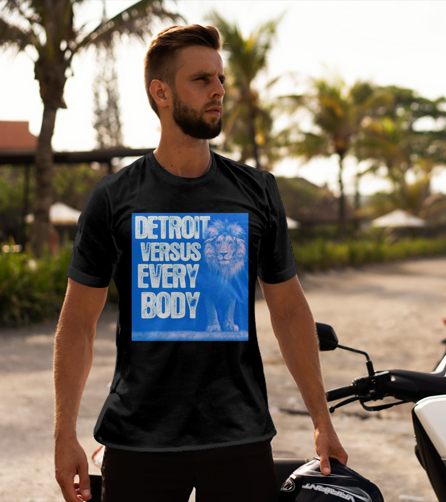 Detroit Lions Versus Everybody Lion T-Shirt