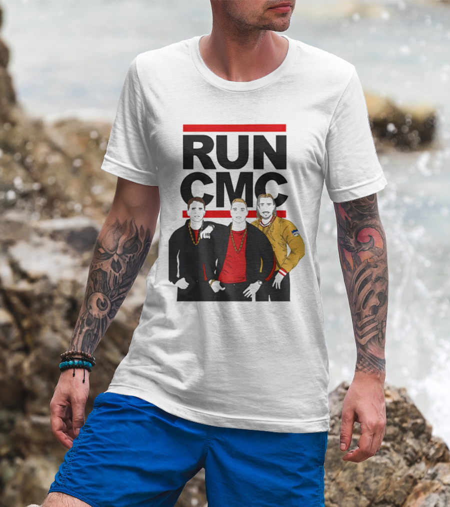 RUN CMC Remake Retro Hip-Hop Style Trio T-Shirt