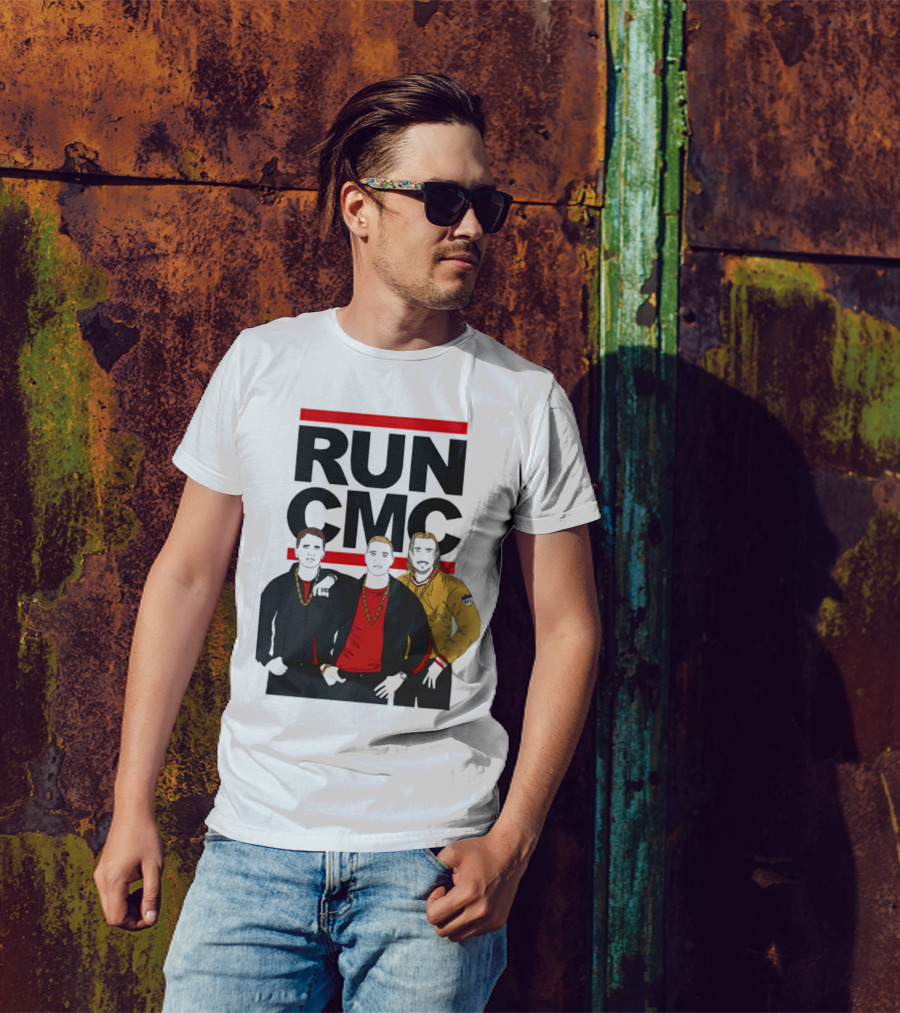 RUN CMC Remake Retro Hip-Hop Style Trio T-Shirt