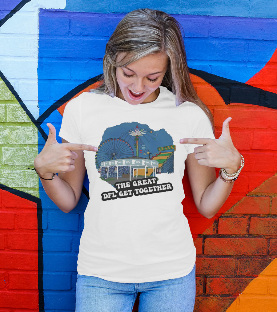 The Great DFL Get Together Ferris Wheel Carnival Scene T-Shirt