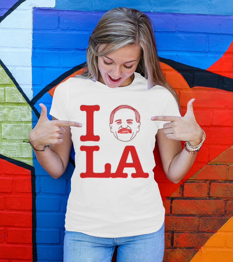I Love John Kruk And LA With Mustache T-Shirt
