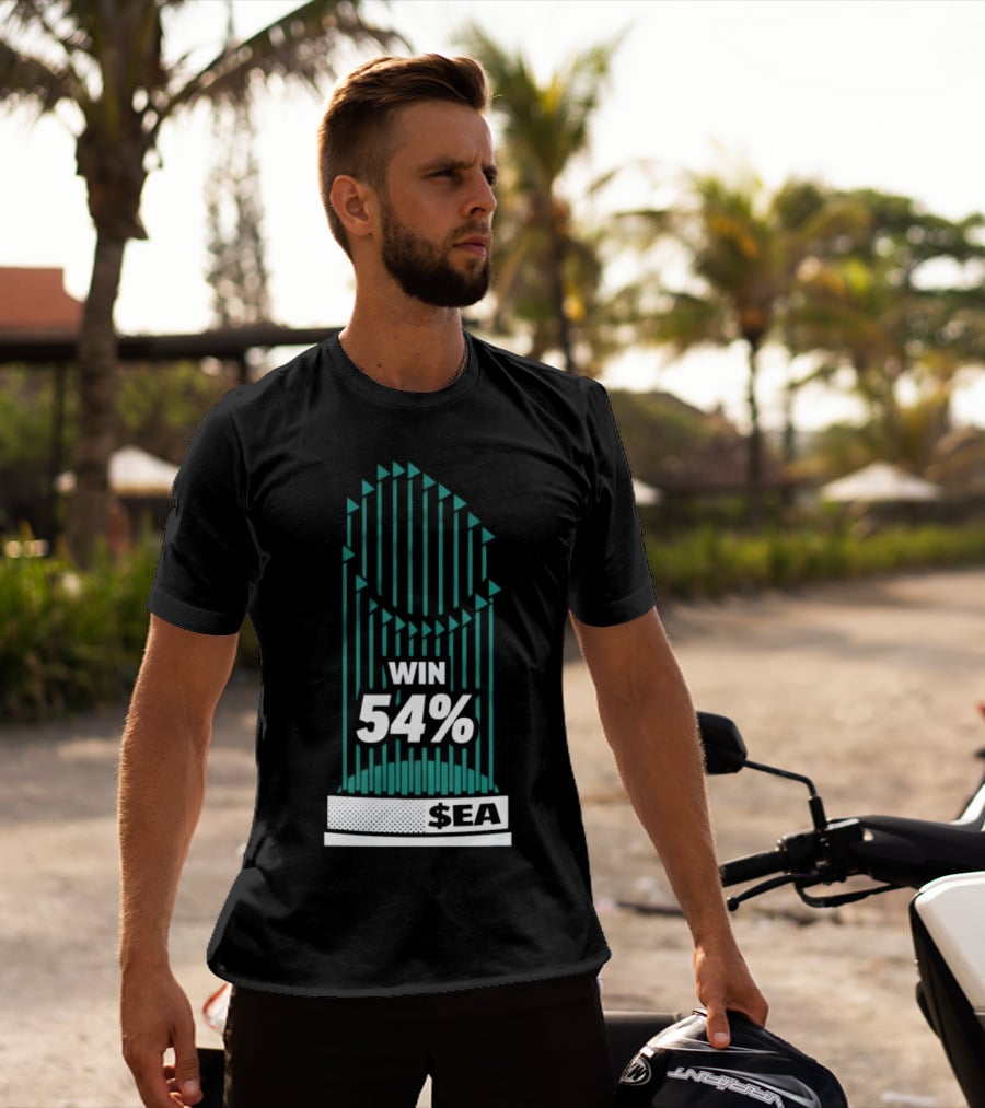 Seattle Mariners Win 54% $SEA Iconic Trophy T-Shirt