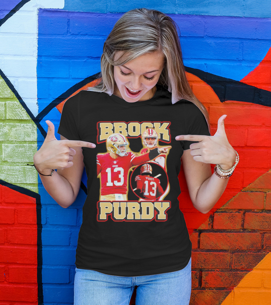 Brock Purdy San Francisco 49ers NFL Quarterback Football Number 13 T-Shirt