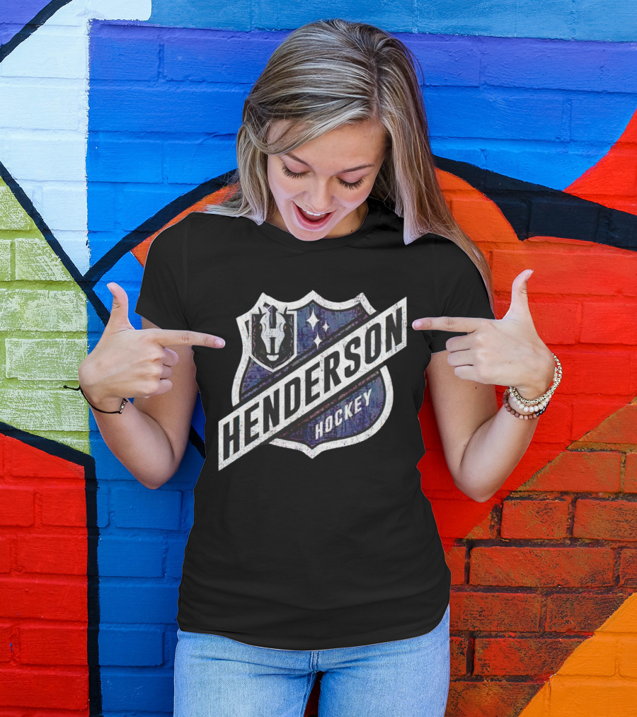 Henderson Hockey Knights Shield Badge T-Shirt