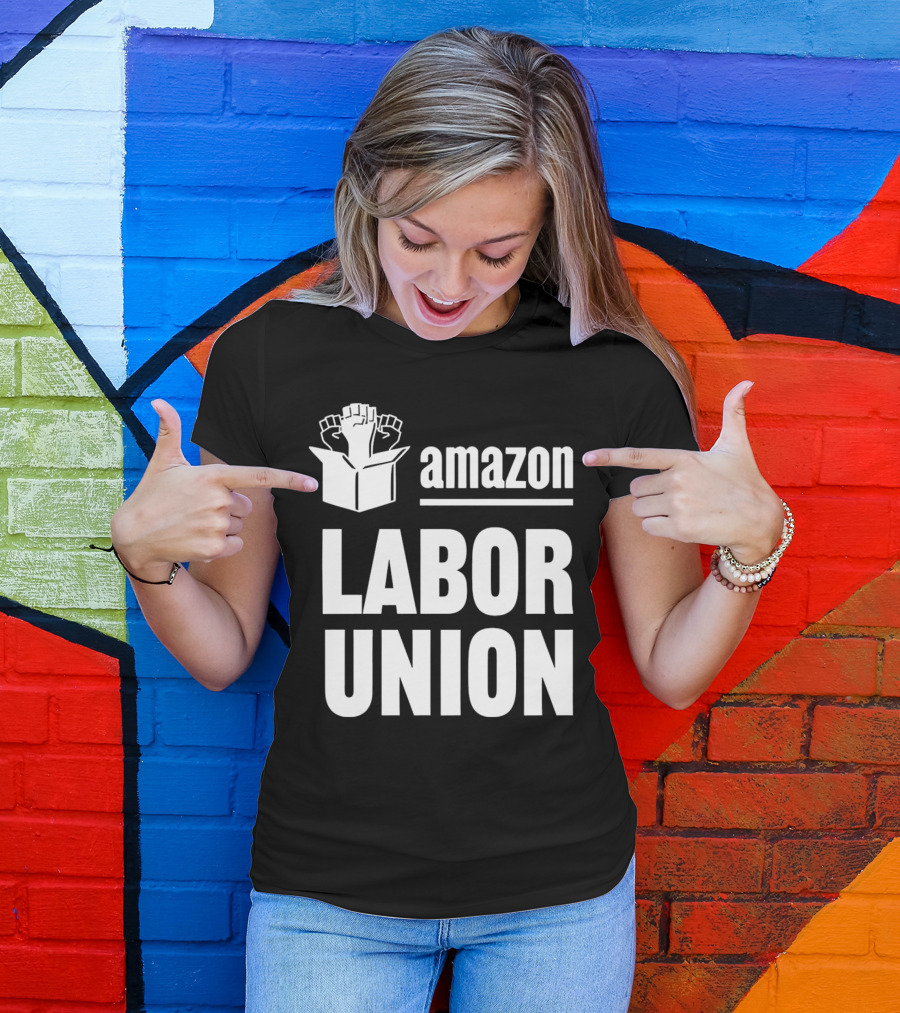 Amazon Labor Union Fists In Box T-Shirt