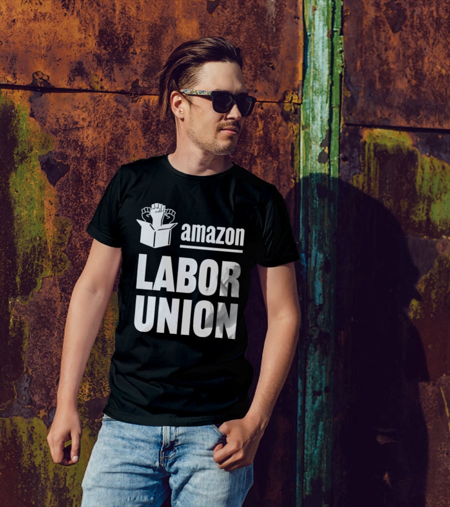 Amazon Labor Union Fists In Box T-Shirt