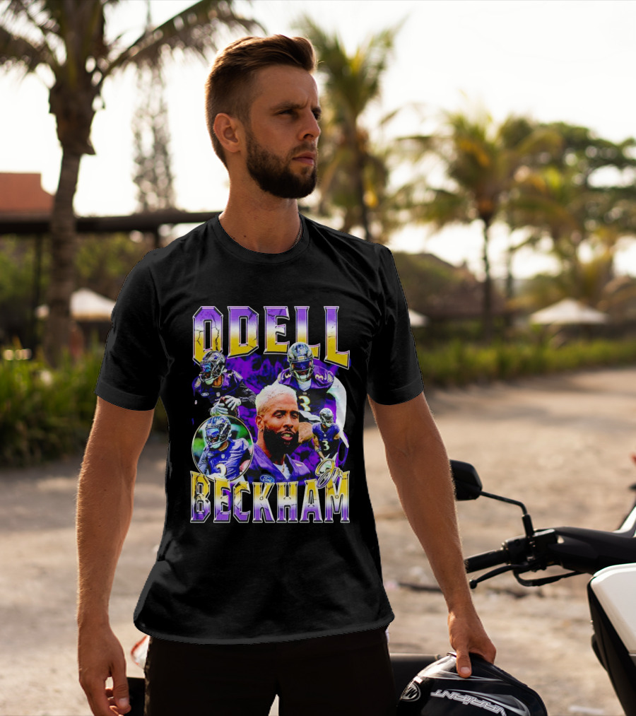Odell Beckham Jr Baltimore Ravens Football Player Highlights T-Shirt