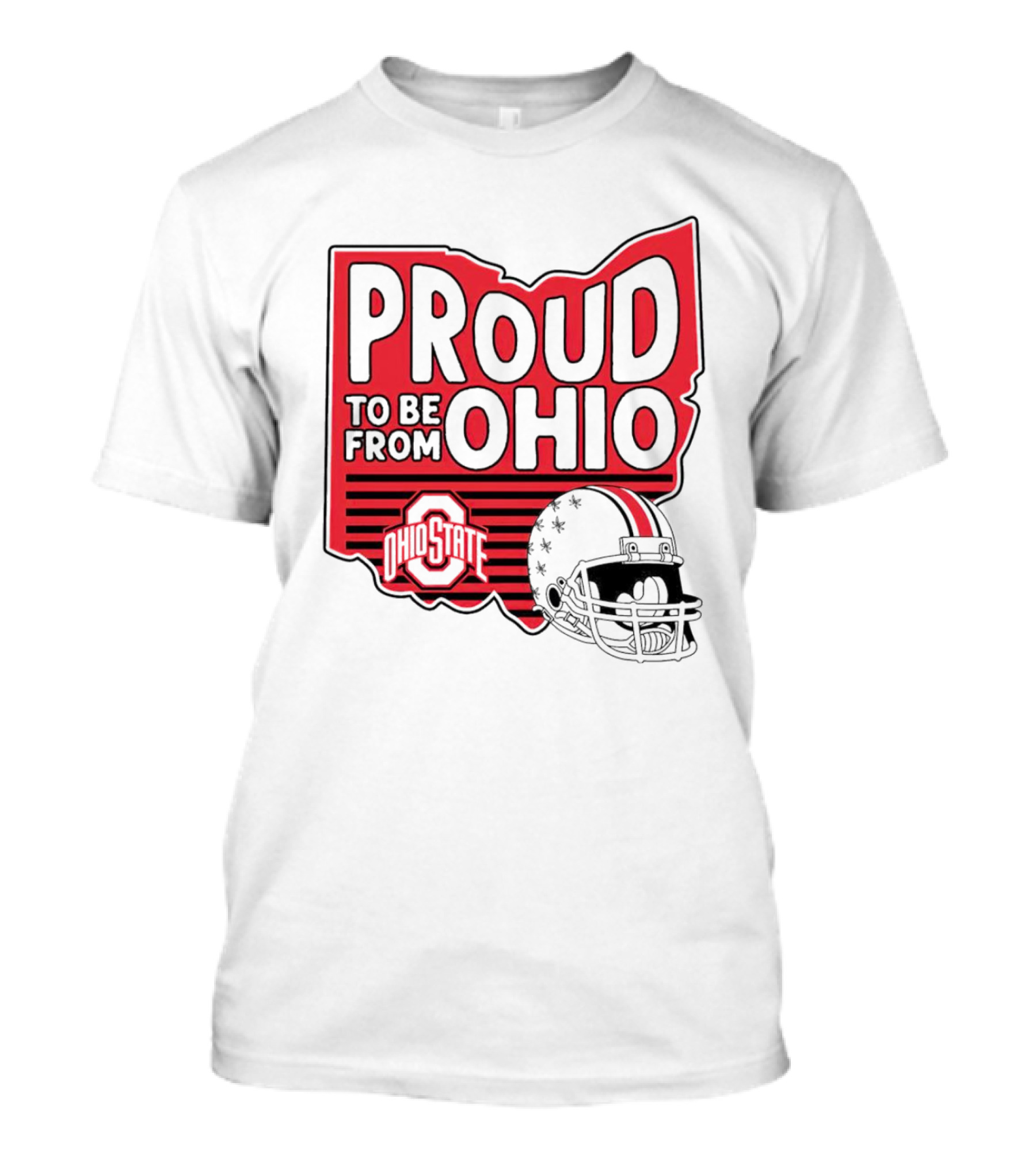 Ohio State Proud To Be From Ohio Football Helmet Logo Buckeyes T-Shirt