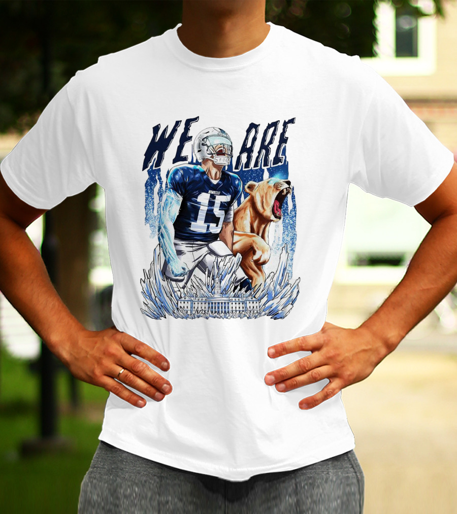 We Are 15 Drew Allar Penn State Nittany Lions Vintage Cartoon T-Shirt