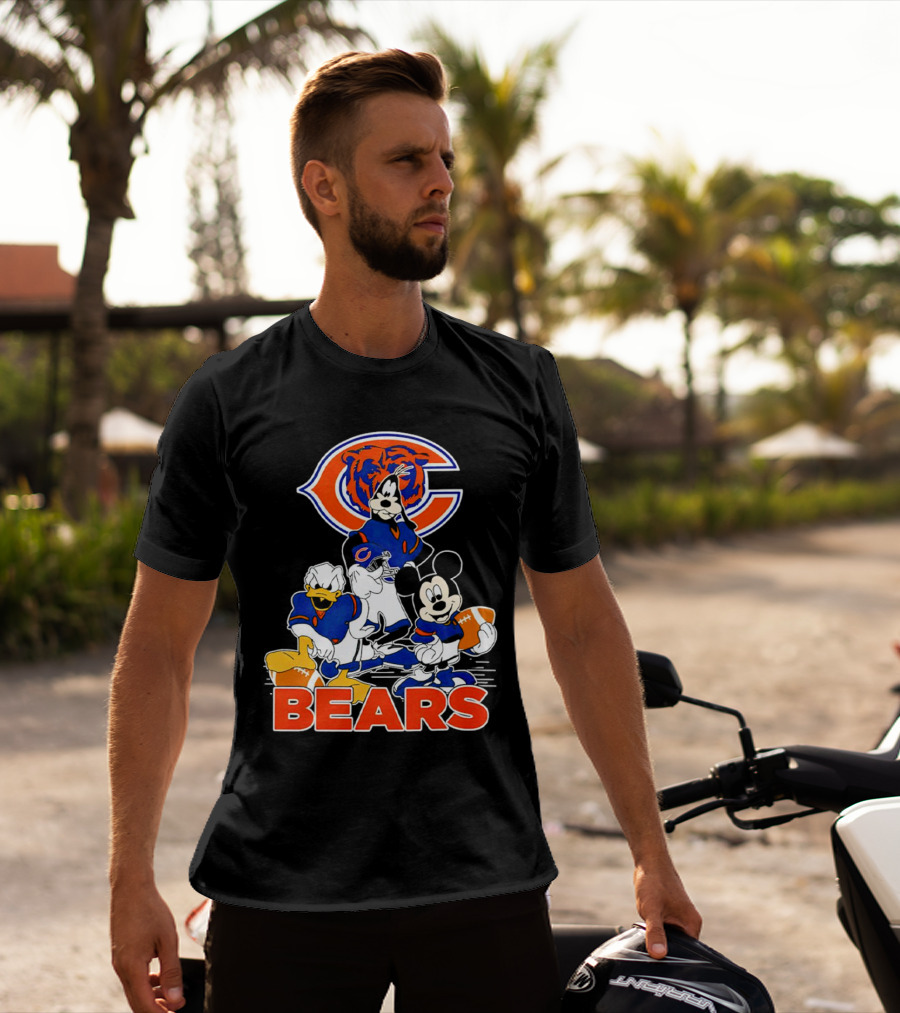 Chicago Bears NFL Football Mickey Mouse And Friends T-Shirt