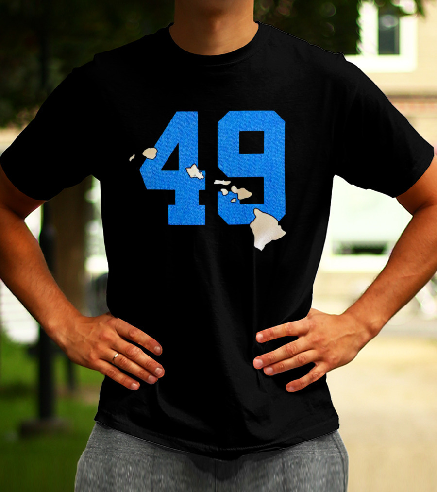Frankie Luvu 49 Carolina Panthers Hawaii Islands T-Shirt