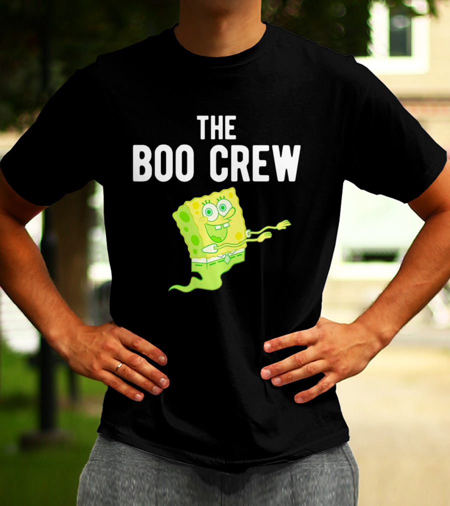The Boo Crew Ghost SpongeBob Halloween T-Shirt