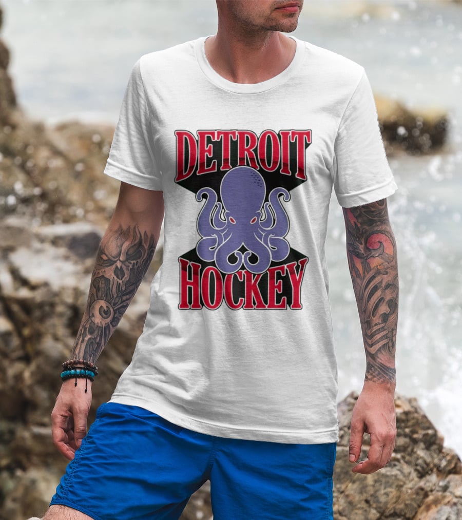 Detroit Hockey Octopus Sports T-Shirt