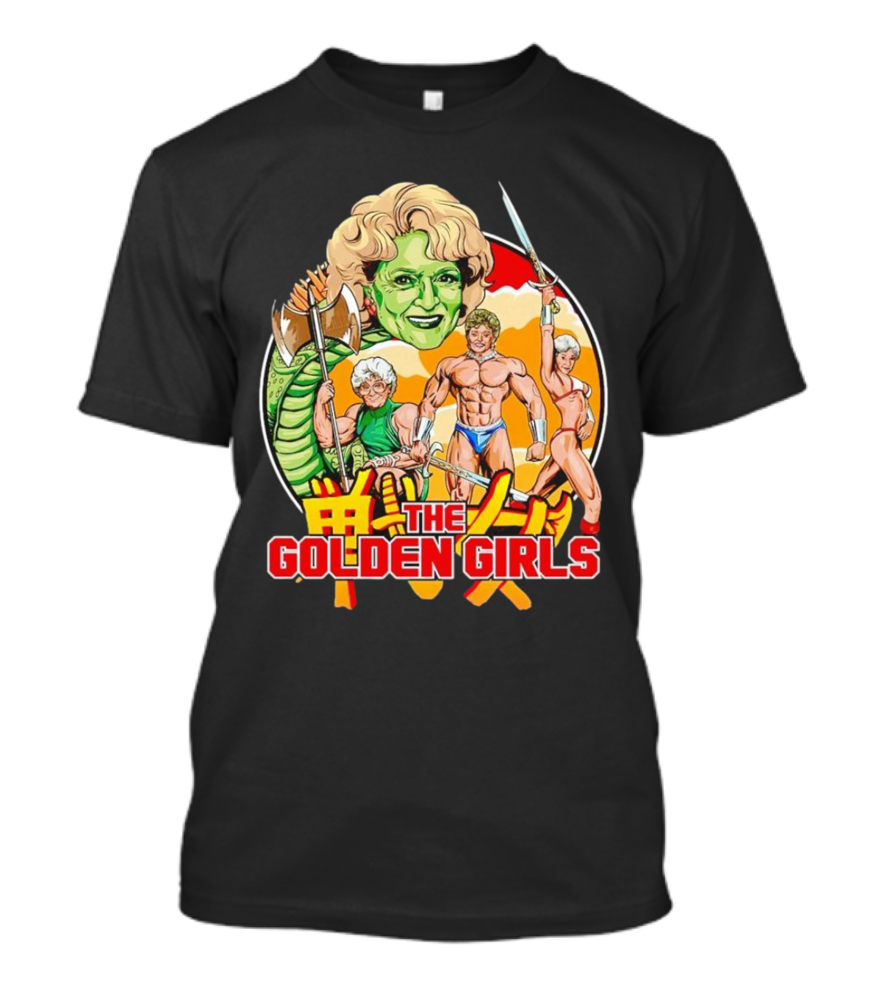 The Golden Girls Axe Warriors Anime T-Shirt