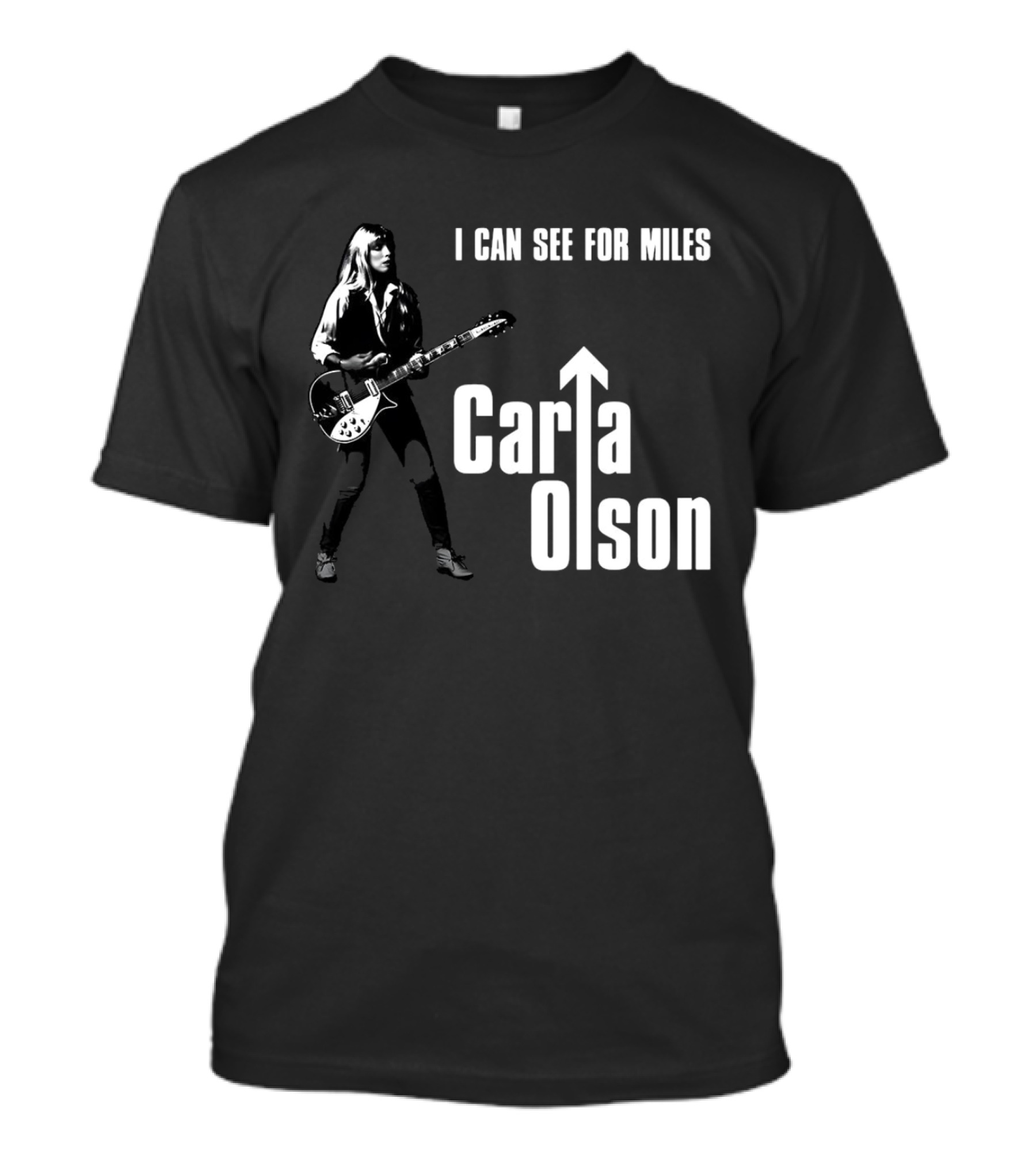 I Can See For Miles Carla Olson Guitar T-Shirt