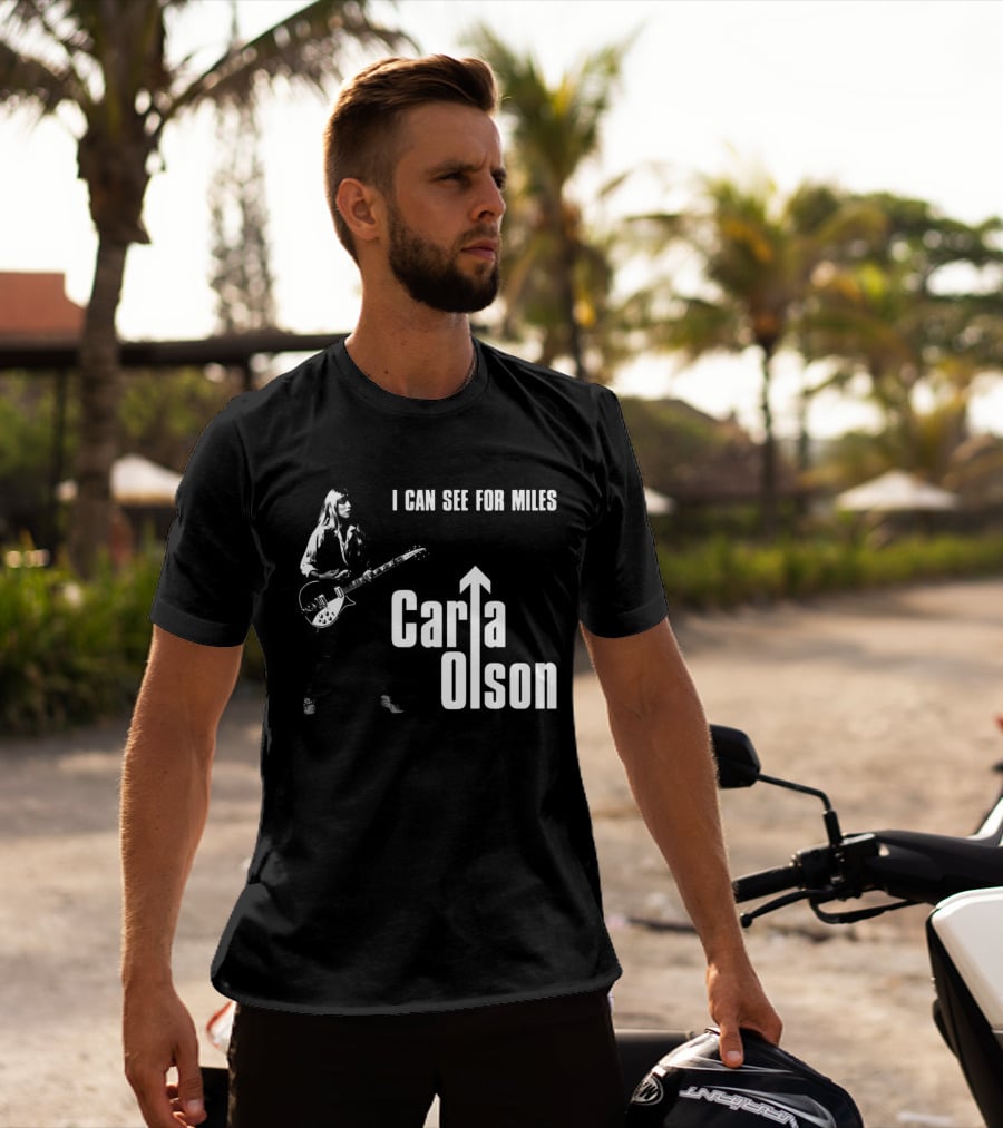 I Can See For Miles Carla Olson Guitar T-Shirt