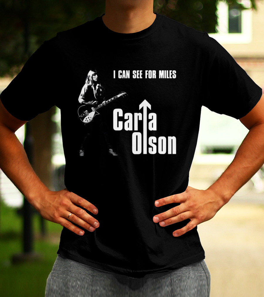 I Can See For Miles Carla Olson Guitar T-Shirt