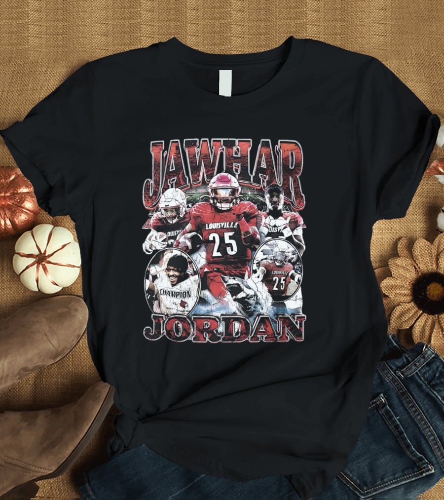 Jawhar Jordan Louisville Cardinals Football Champion Vintage T-Shirt