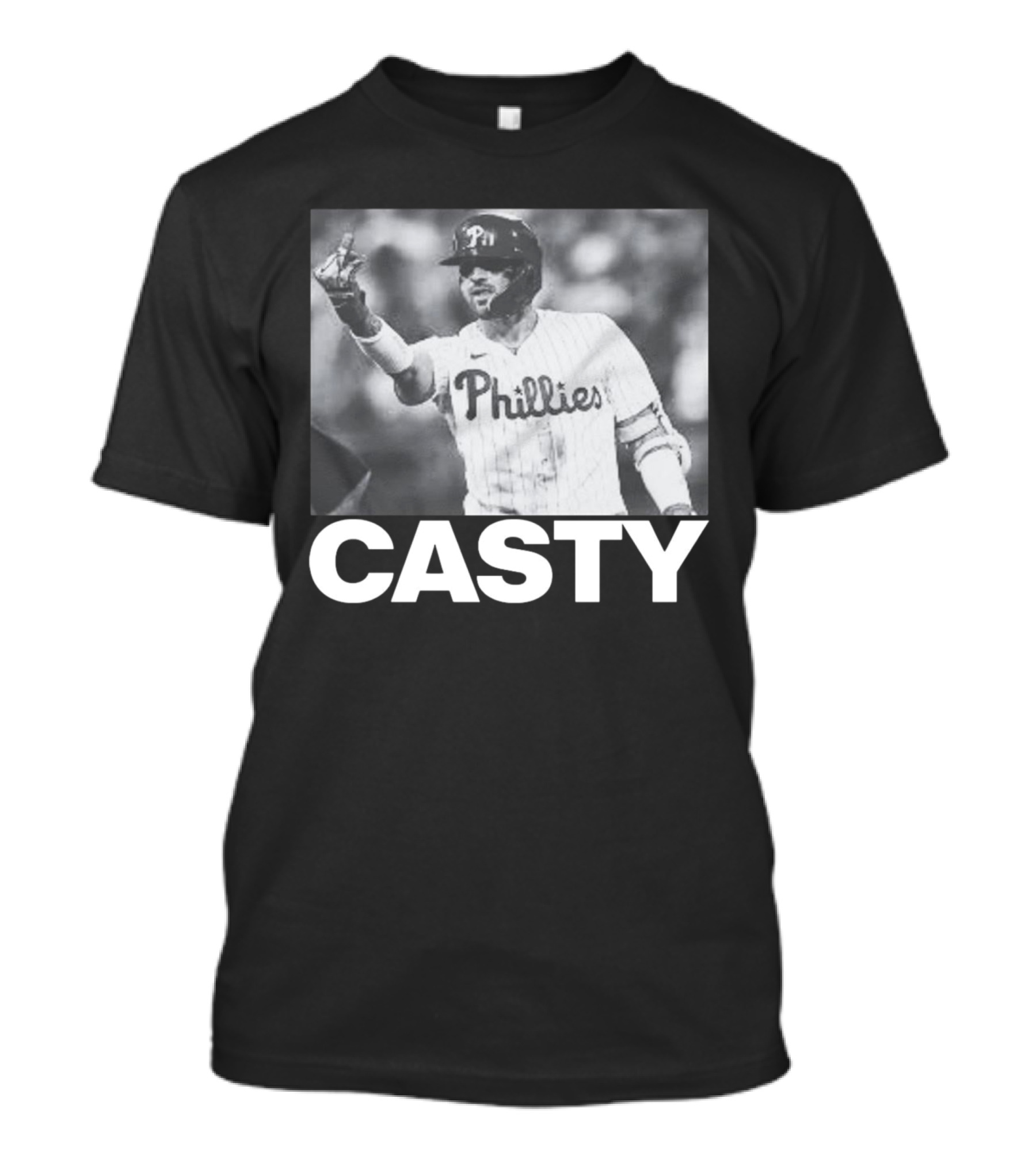 Phillygoat Casty Phillies Baseball Player Gesture T-Shirt
