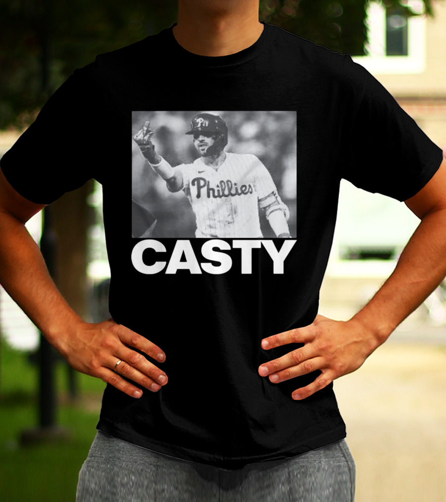 Phillygoat Casty Phillies Baseball Player Gesture T-Shirt