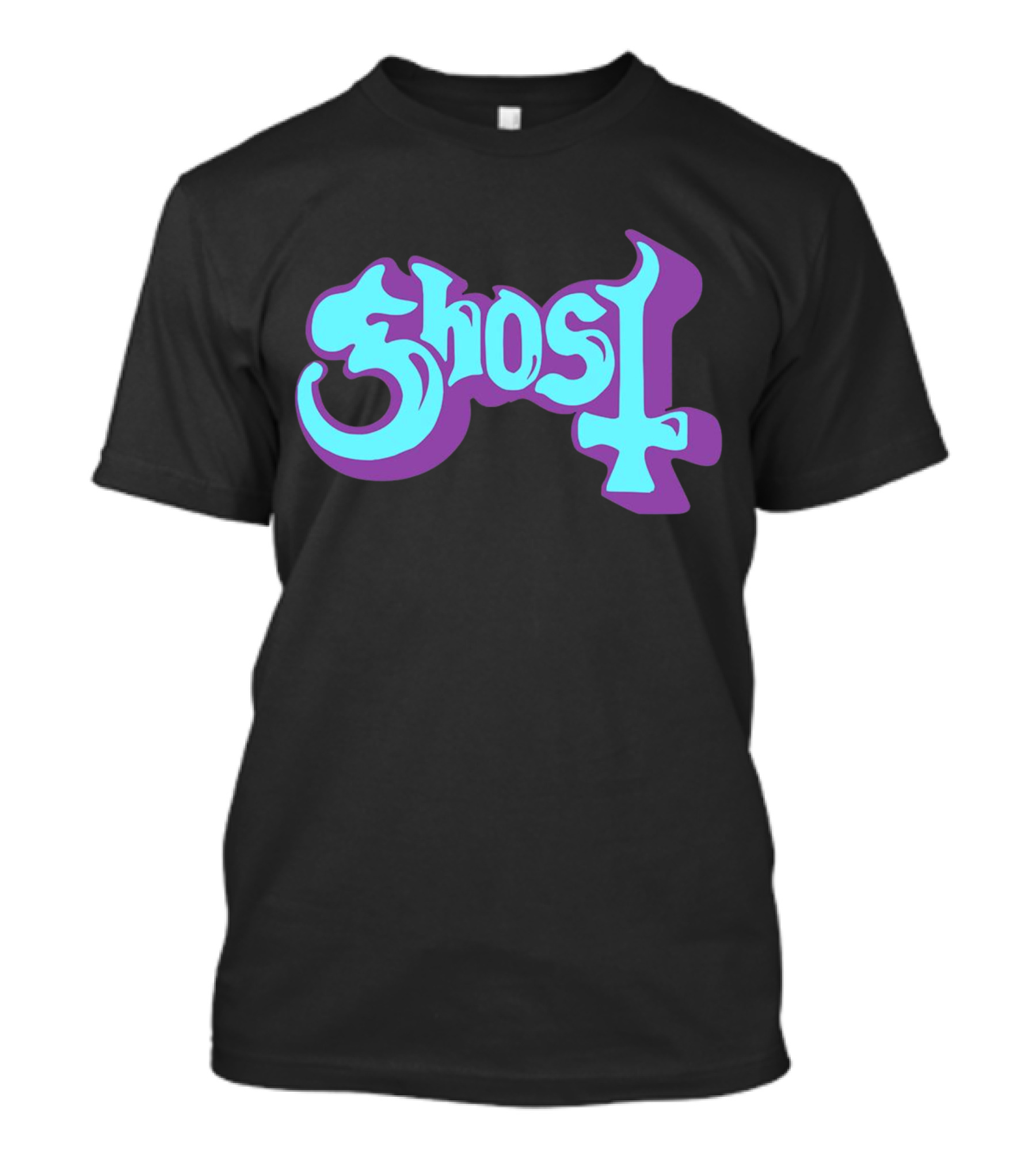 Ghost Purple Teal 70s T-Shirt