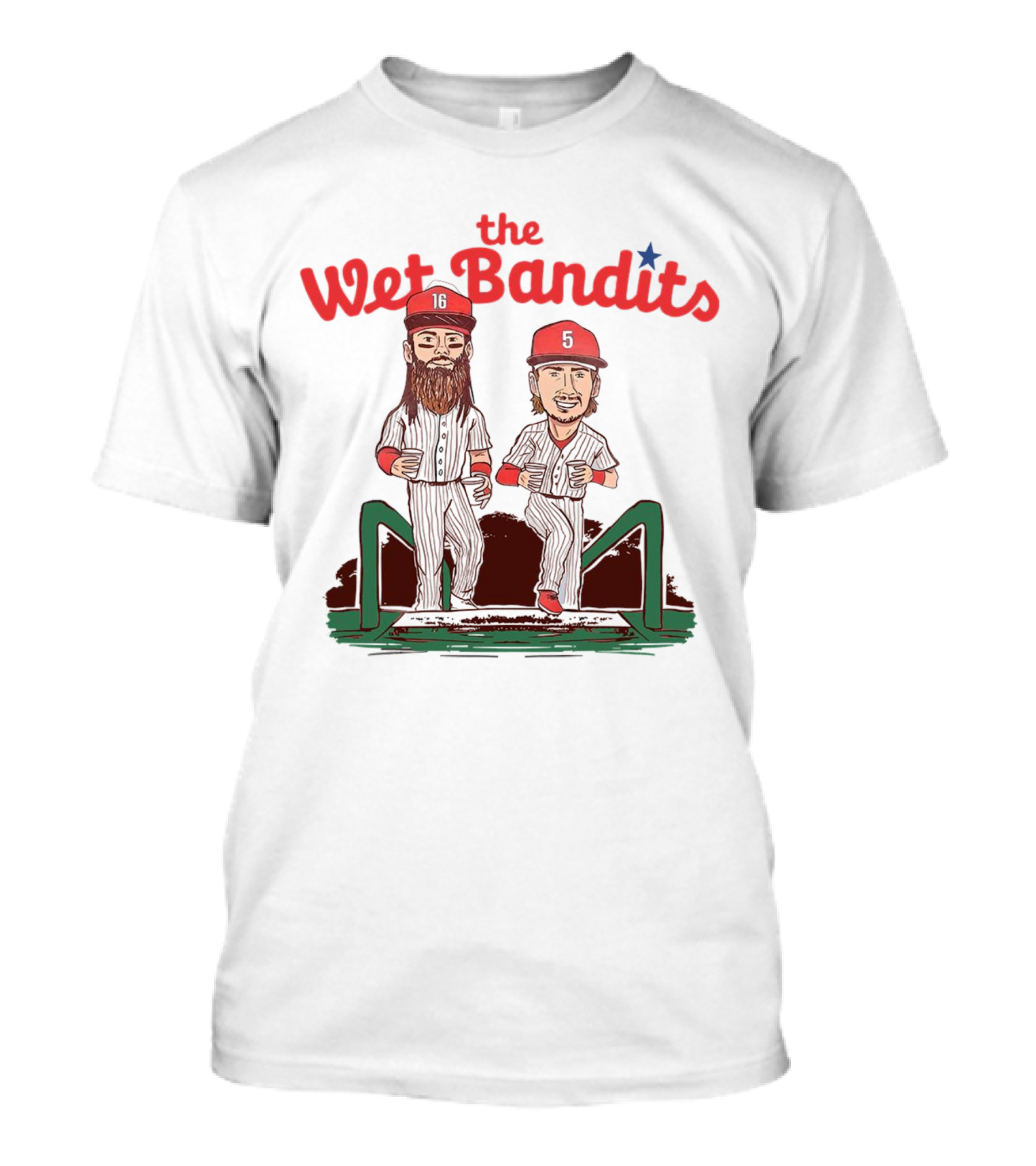 The Wet Bandits Phillies Baseball Players	Fmt T-Shirt