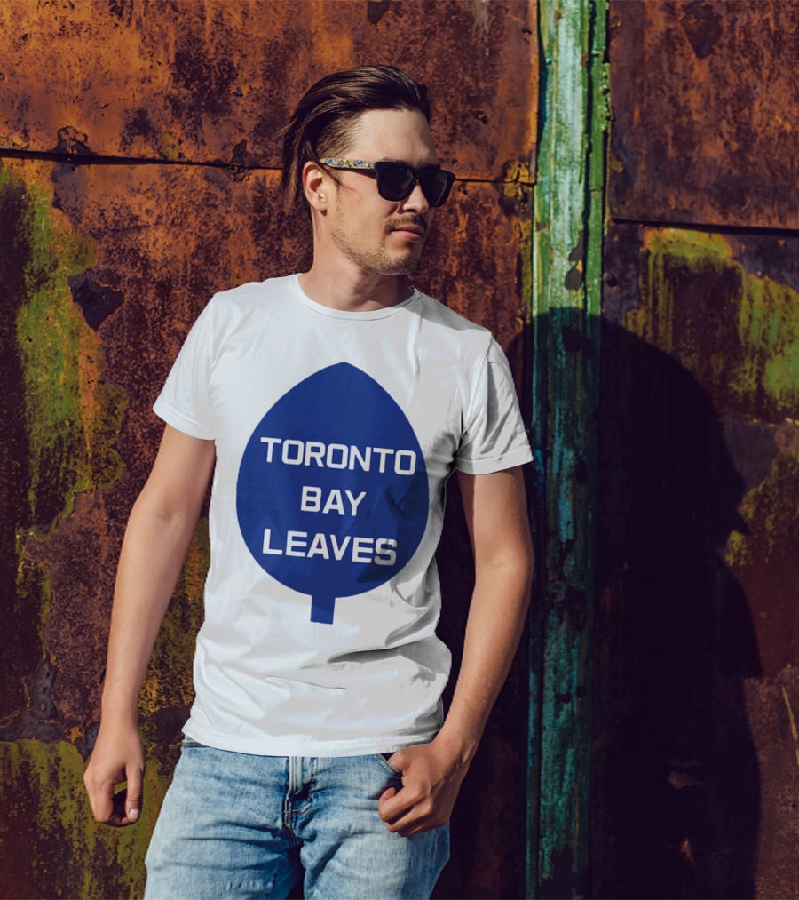 Toronto Bay Leaves Blue Leaf T-Shirt