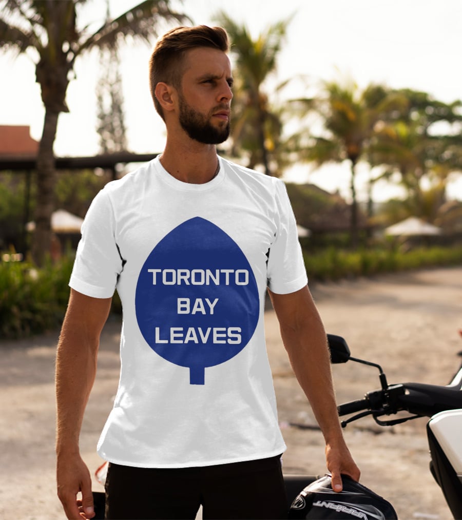 Toronto Bay Leaves Blue Leaf T-Shirt