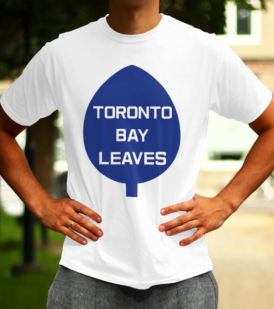 Toronto Bay Leaves Blue Leaf T-Shirt