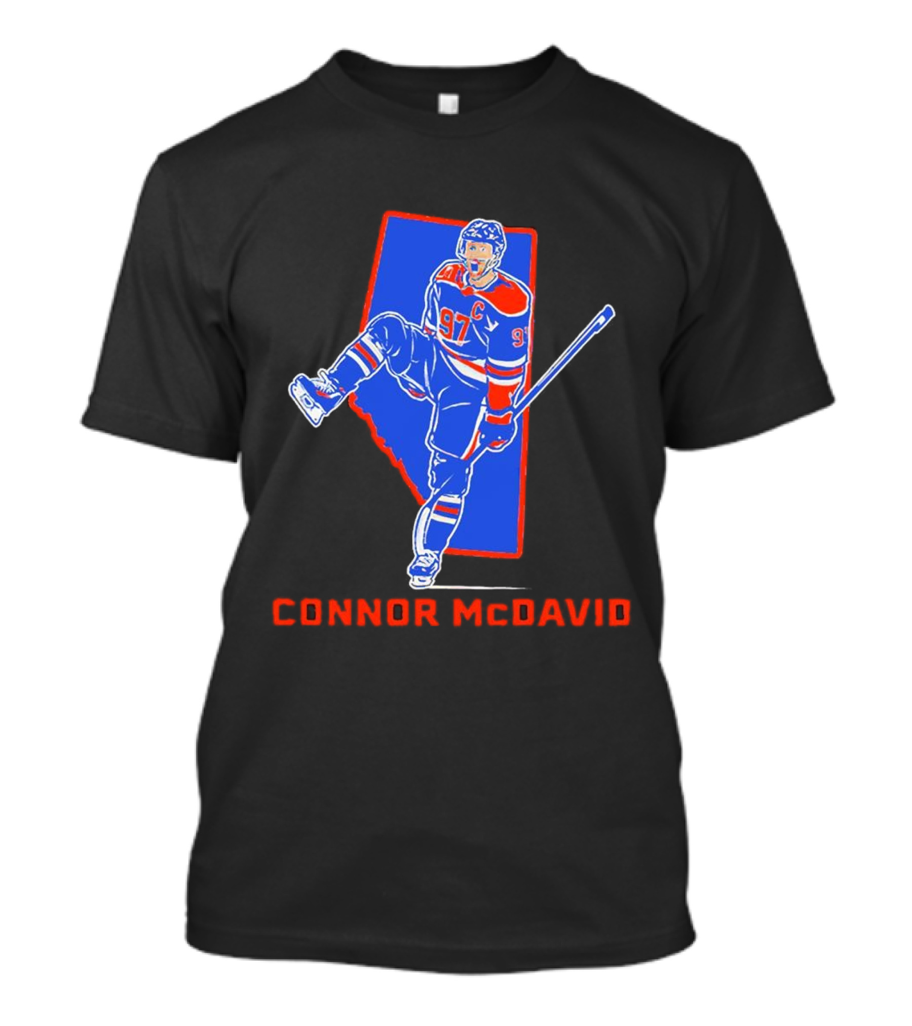 Connor McDavid 97 Edmonton Oilers Province Alberta Hockey Star T-Shirt