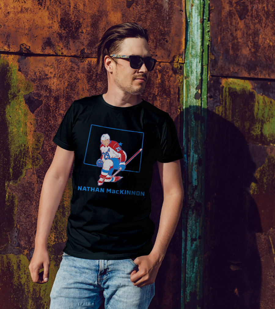 Nathan MacKinnon 29 Colorado Avalanche Star T-Shirt