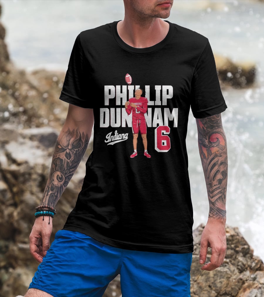 Phillip Dunnam Indiana Hoosiers 6 Football Player T-Shirt