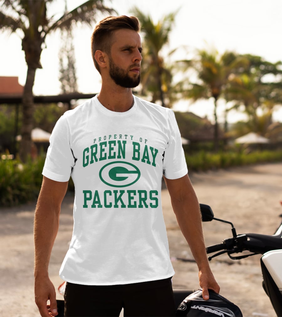 Property Of Green Bay Packers Logo Green T-Shirt